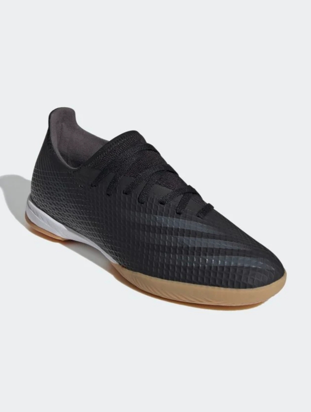 Adidas Men's Black Indoor Soccer Shoes with Gum Sole - Futsal X Ghosted